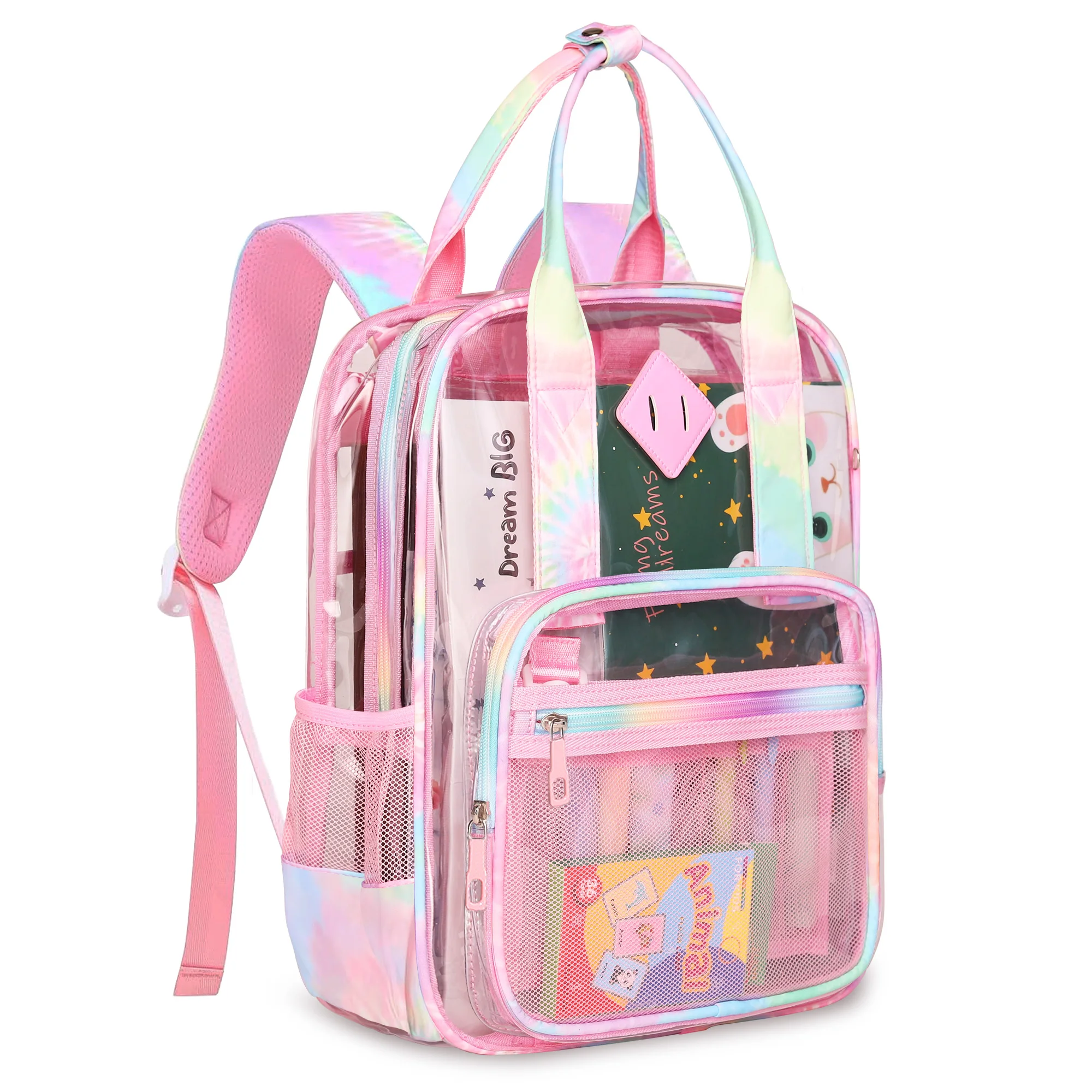 Transparent School Bags for Girls, Portable Bookbag Large Capacity Backpacks Fashion Clear Backpack for Primary School Teens
Transparent School Bags for Girls, Portable Bookbag Large Capacity Backpacks Fashion Clear Backpack for Primary School Teens
