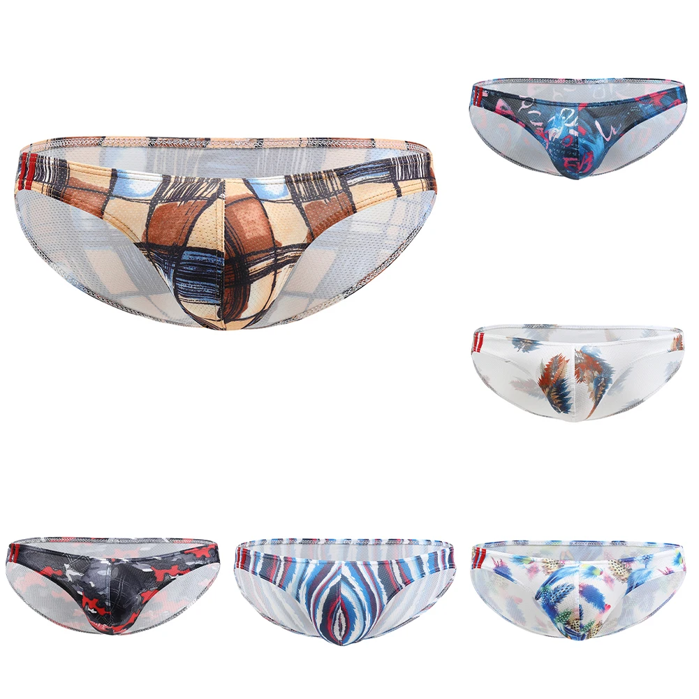 Мужские дышащие трусы-брифы с низкой посадкой, принтом, U-образным выпуклым карманом и сексуальным дизайном для повседневного использования
Мужские дышащие трусы-брифы с низкой посадкой, принтом, U-образным выпуклым карманом и сексуальным дизайном для повседневного использования