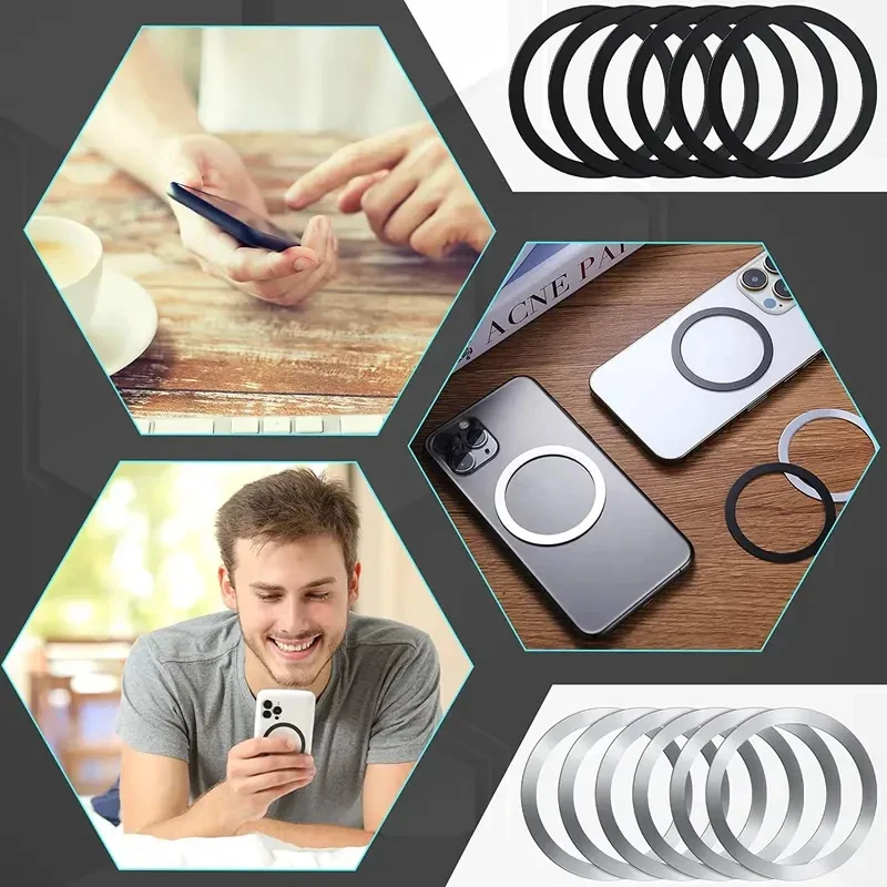 1-8Pcs For Magsafe Magnetic Metal Ring For IPhone 14 13 Pro Max Magnet Adsorption For Samsung Huawei Xiaomi Wireless Iron Sheet
1-8Pcs For Magsafe Magnetic Metal Ring For IPhone 14 13 Pro Max Magnet Adsorption For Samsung Huawei Xiaomi Wireless Iron Sheet