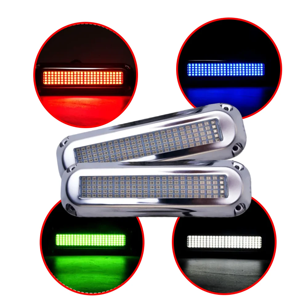 2pcs High Brightness Ship Light Yacht Light 120LED Underwater Light 12V-24V Waterproof Stainless Steel Ship Underwater Light
2pcs High Brightness Ship Light Yacht Light 120LED Underwater Light 12V-24V Waterproof Stainless Steel Ship Underwater Light