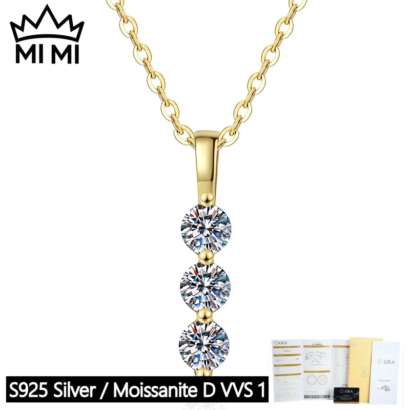 MI MI S925 Sterling Silver 0.9CT D-Color GRA Certified Channel-Set Moissanite Pendant Necklace for Women with Gift Box
MI MI S925 Sterling Silver 0.9CT D-Color GRA Certified Channel-Set Moissanite Pendant Necklace for Women with Gift Box