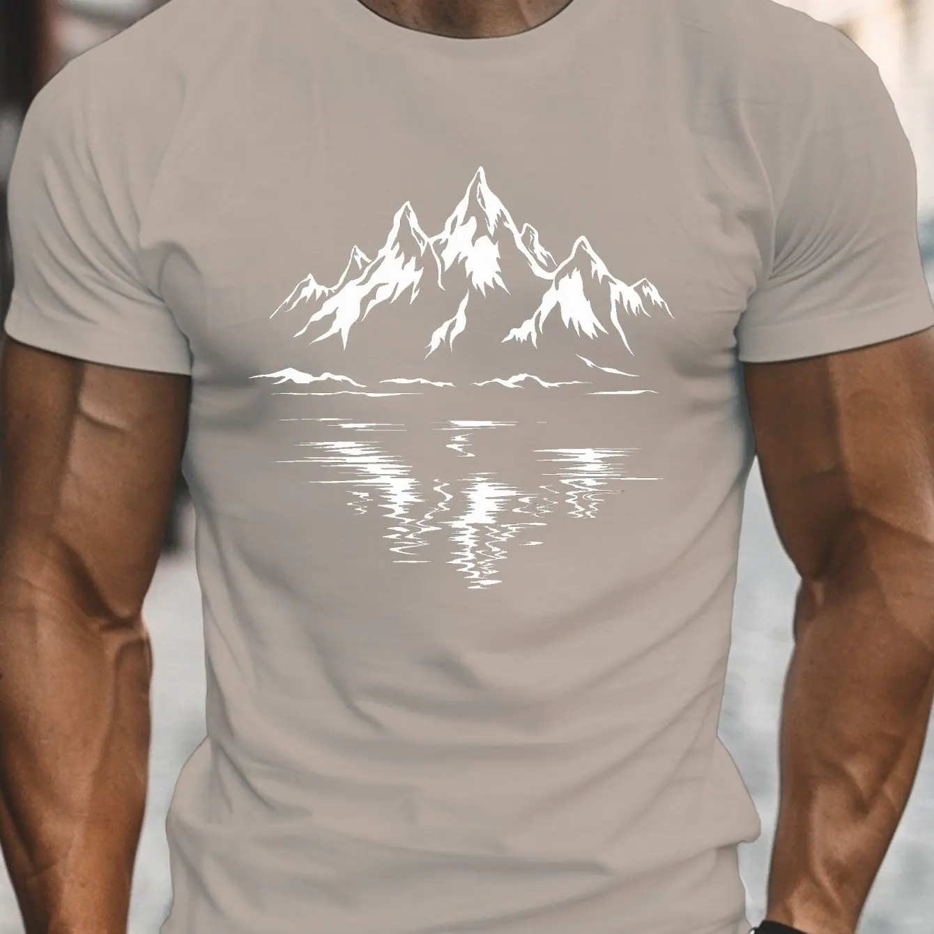 Hot Selling Men's Summer Fashion Casual Loose Short Sleeved Mountain Print Sports Round Neck T-Shirt High-Quality Popular Top
Hot Selling Men's Summer Fashion Casual Loose Short Sleeved Mountain Print Sports Round Neck T-Shirt High-Quality Popular Top