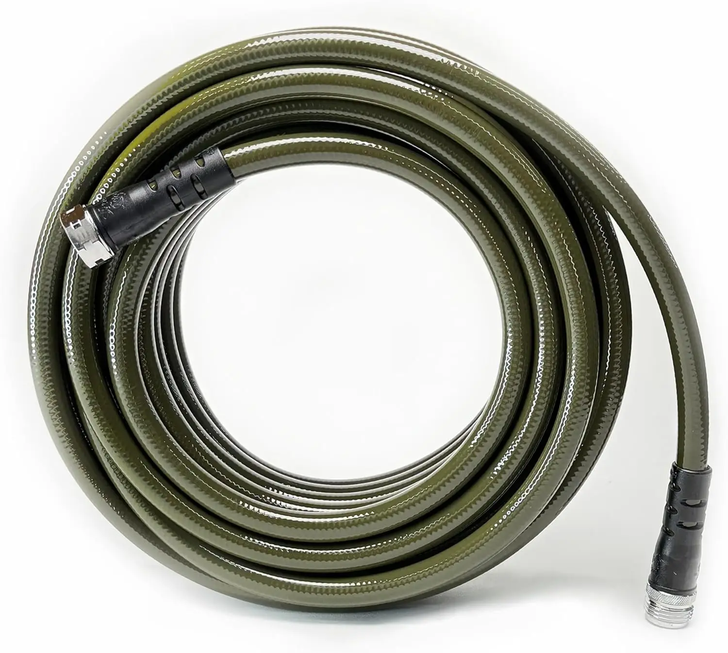 Lightweight Polyurethane Garden Hose, 25ft, 1/2" ID, Drinking Water Safe, 300 PSI, No Kinks, Olive
Lightweight Polyurethane Garden Hose, 25ft, 1/2" ID, Drinking Water Safe, 300 PSI, No Kinks, Olive