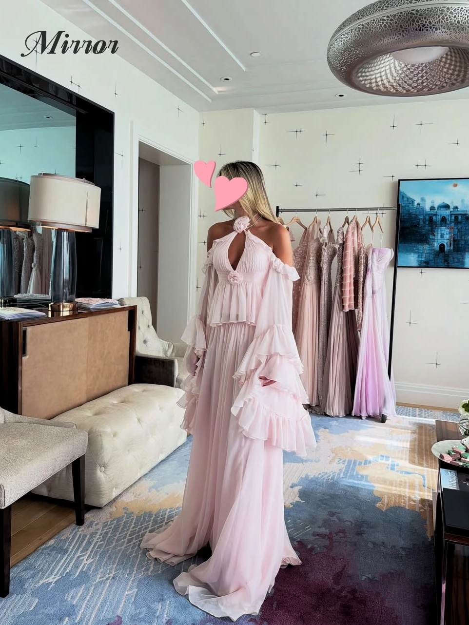Mirror Dress Elegant Vintage Sweet Pink Mermaid Chiffon Summer New Customize Formal Occasion Prom Dress Evening Party Gowns
Mirror Dress Elegant Vintage Sweet Pink Mermaid Chiffon Summer New Customize Formal Occasion Prom Dress Evening Party Gowns