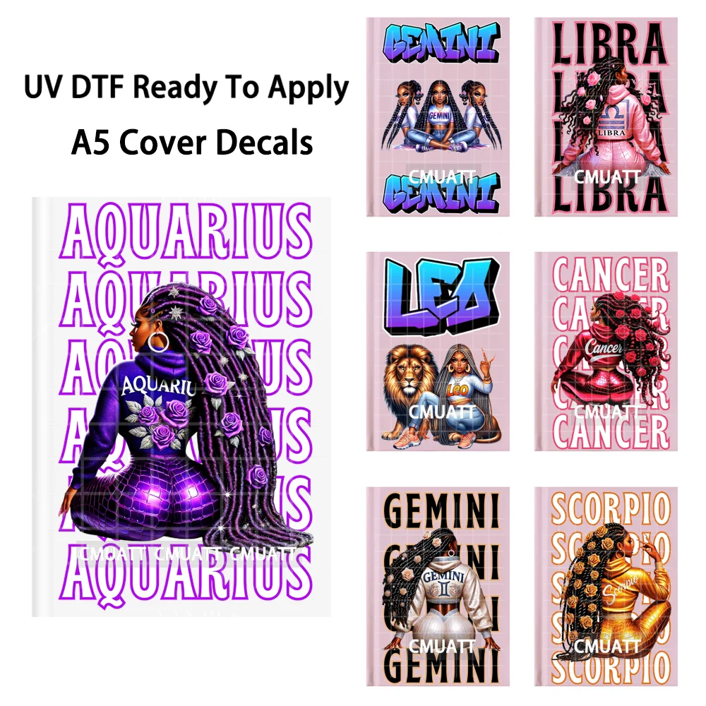 Zodiac Black Queen Magic Astrology UV DTF Notebook Cover Decals Ready To Apply Durable Transfer Stickers For A5 Journal Cover
Zodiac Black Queen Magic Astrology UV DTF Notebook Cover Decals Ready To Apply Durable Transfer Stickers For A5 Journal Cover