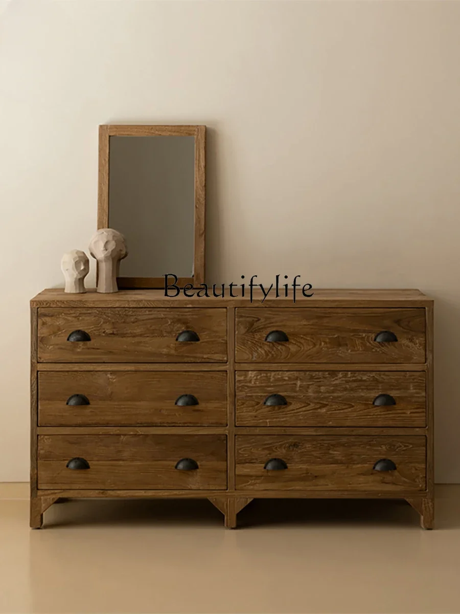 S Retro Silent Style Solid Wood Chest of Drawers Home Bedroom Storage Cabinet
S Retro Silent Style Solid Wood Chest of Drawers Home Bedroom Storage Cabinet