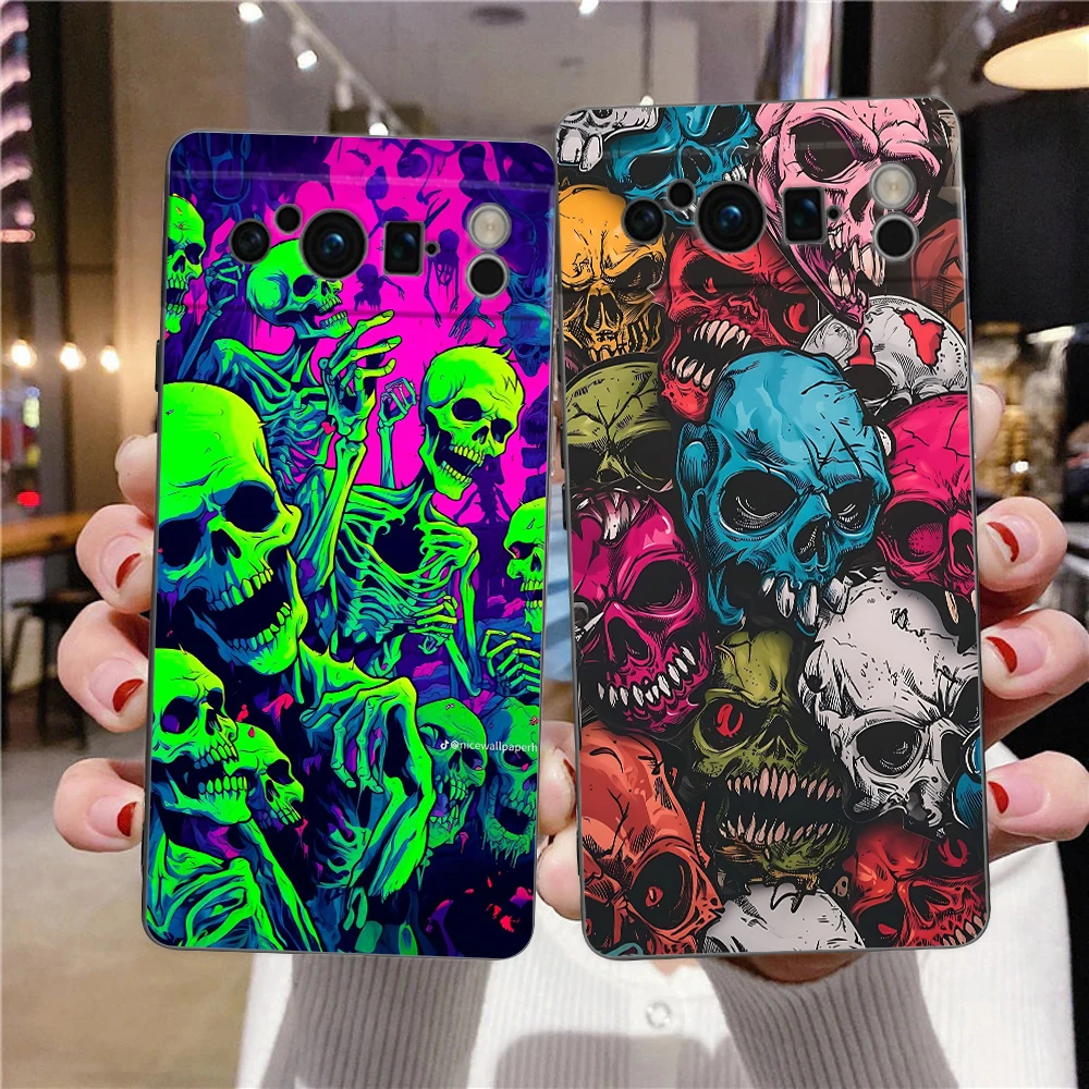 Phone Case For Google Pixel 10 10A 9A 6 7 8 9 Pro XL 8A 7A 6A Black Cover Soft Shell Skeleton Skull
Phone Case For Google Pixel 10 10A 9A 6 7 8 9 Pro XL 8A 7A 6A Black Cover Soft Shell Skeleton Skull