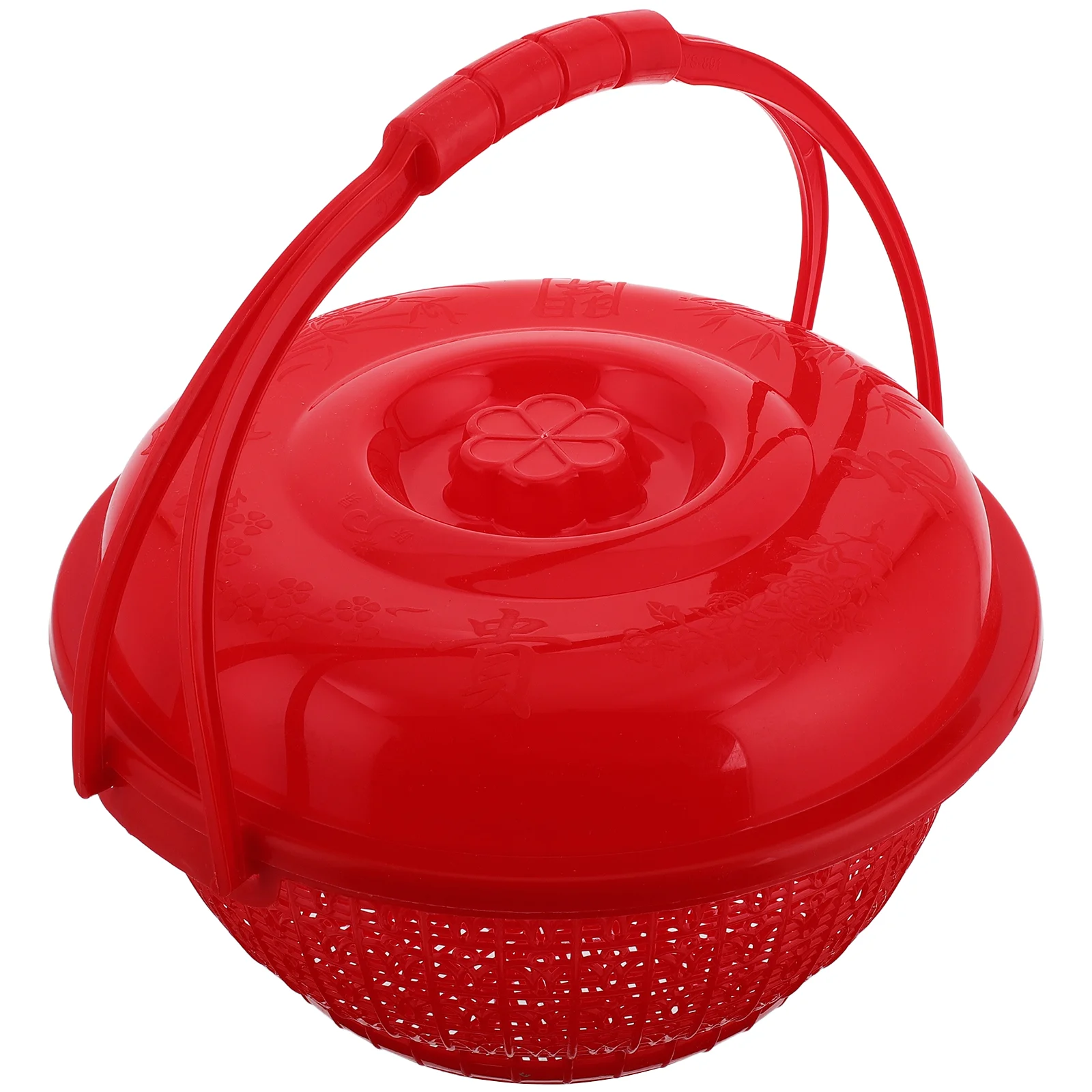 Red Round HandBasket for Fruit Vegetable Bread Storage Multifunctional Kitchen Pantry Safe Material Design Portable
Red Round HandBasket for Fruit Vegetable Bread Storage Multifunctional Kitchen Pantry Safe Material Design Portable