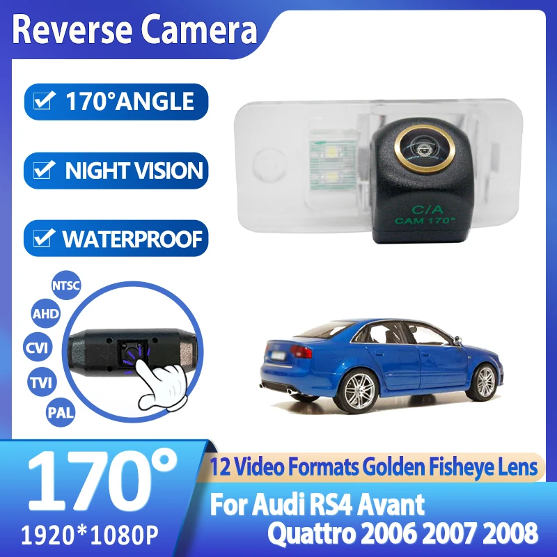 170Degree AHD 1920x1080P Rear View Camera For Audi RS4 Avant Quattro 2006 2007 2008 Bracket License Plate Light Accessories
170Degree AHD 1920x1080P Rear View Camera For Audi RS4 Avant Quattro 2006 2007 2008 Bracket License Plate Light Accessories
