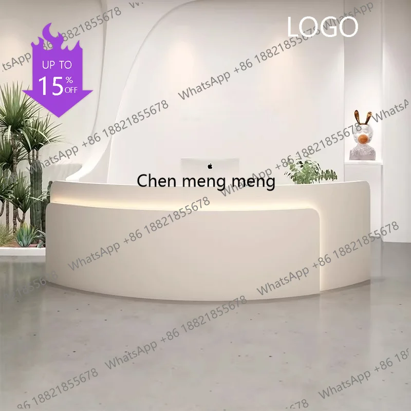 D5556 High-End Curved Cashier Counter Simple Modern Clothing Store Beauty Salon Reception Desk Office Furniture balcao
D5556 High-End Curved Cashier Counter Simple Modern Clothing Store Beauty Salon Reception Desk Office Furniture balcao