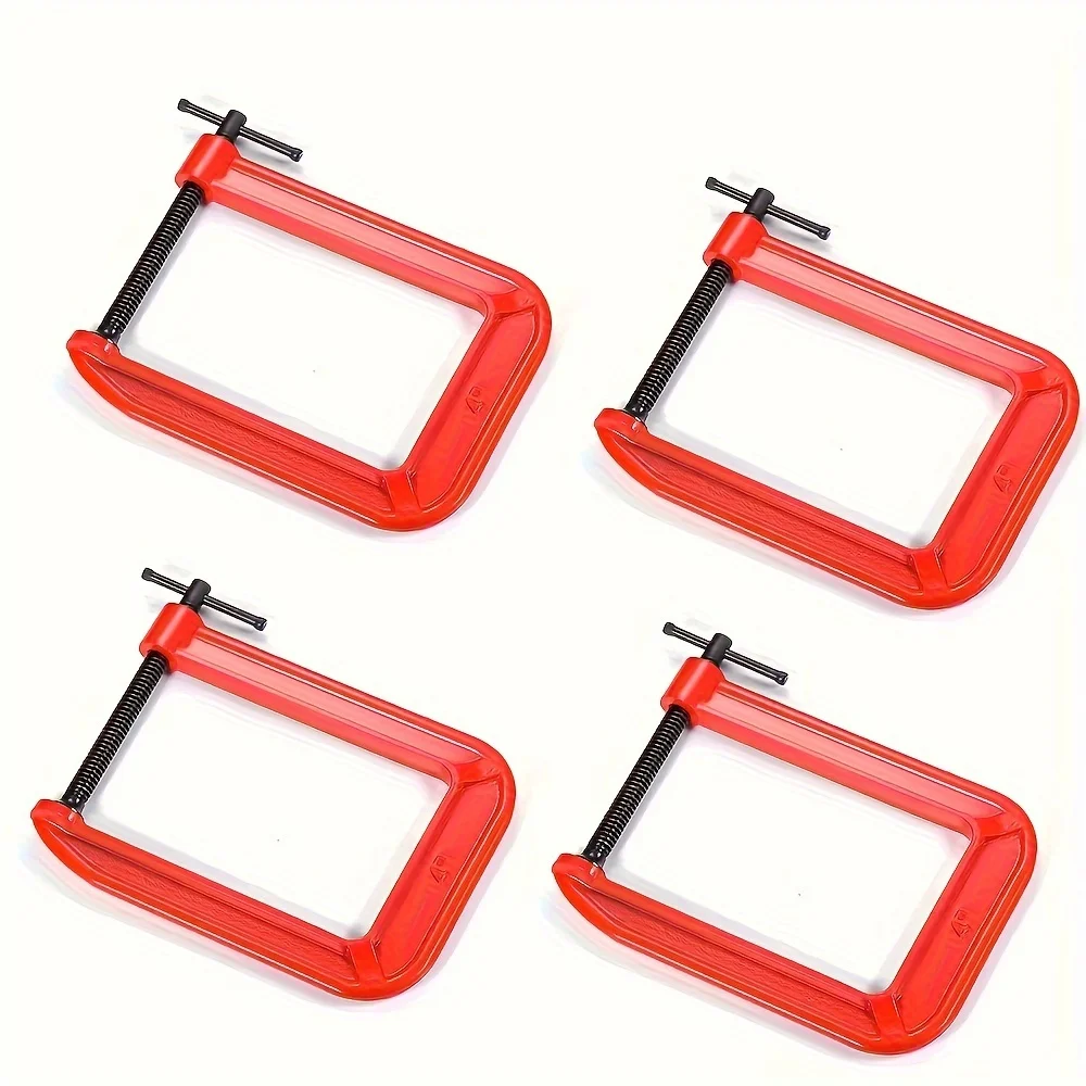 Зажим G с глубоким вылетом C, 4-дюймовый набор C-образных зажимов, сверхмощный стальной зажим C-образный зажим Промышленные зажимы C для деревообработки, сварки
Зажим G с глубоким вылетом C, 4-дюймовый набор C-образных зажимов, сверхмощный стальной зажим C-образный зажим Промышленные зажимы C для деревообработки, сварки