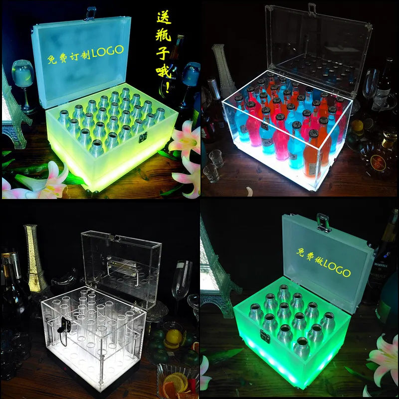 Cocktail Box LED Luminous Bar Creative Tube Rack KTV Wine Glass Wine Rack Box Charging Dry Ice Aluminum Bottle Box
Cocktail Box LED Luminous Bar Creative Tube Rack KTV Wine Glass Wine Rack Box Charging Dry Ice Aluminum Bottle Box