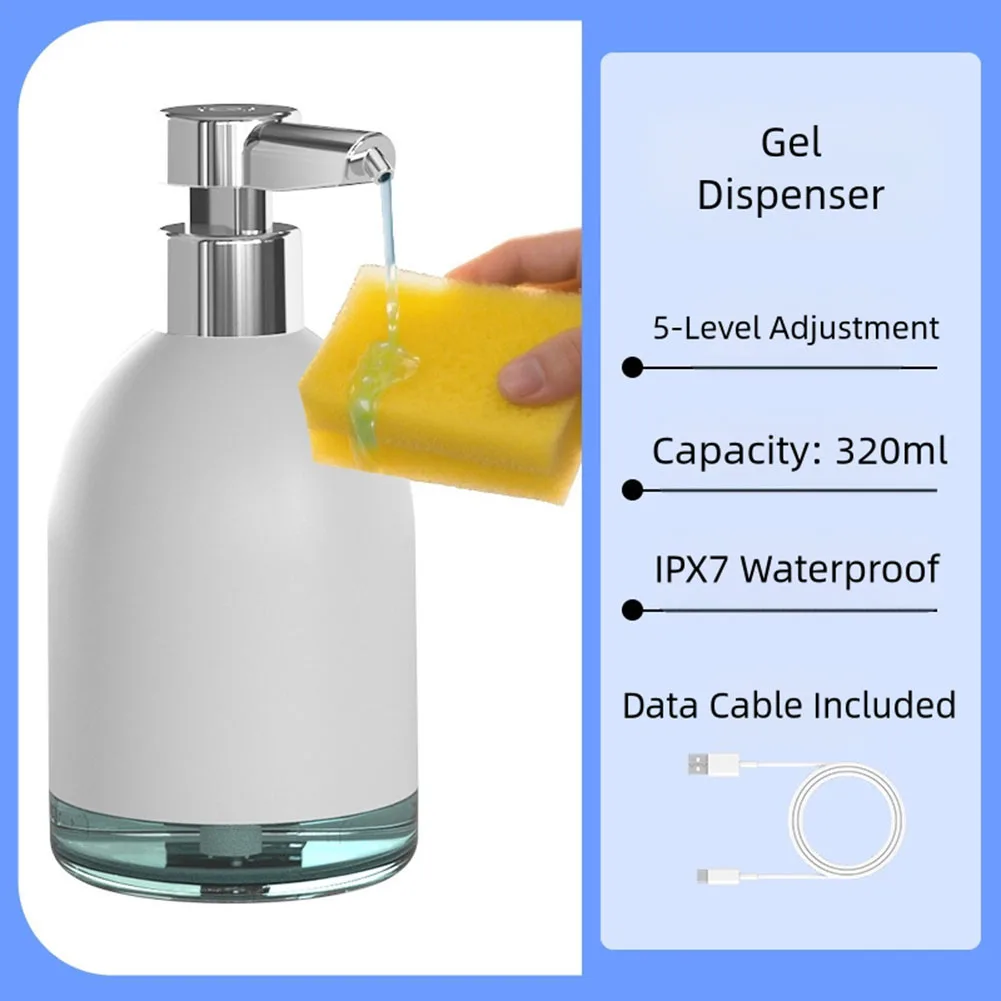 Automatic Foam Soap Dispenser: Touchless USB Rechargeable & Efficient ABS 320ml Soap Dispenser Bathroom Fixture Hardware
Automatic Foam Soap Dispenser: Touchless USB Rechargeable & Efficient ABS 320ml Soap Dispenser Bathroom Fixture Hardware