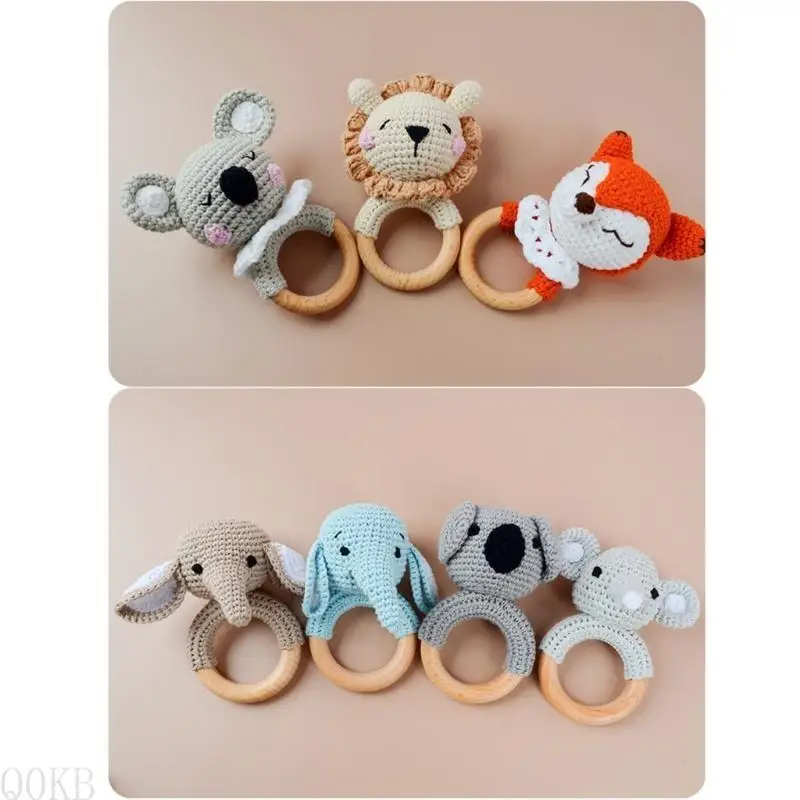 Q0KB Animal Rattles Toy Crochet Teether Rattles Baby Rattles Toy Crochet Rattles Teething Rings Wooden Teether Newborns Rattles
Q0KB Animal Rattles Toy Crochet Teether Rattles Baby Rattles Toy Crochet Rattles Teething Rings Wooden Teether Newborns Rattles