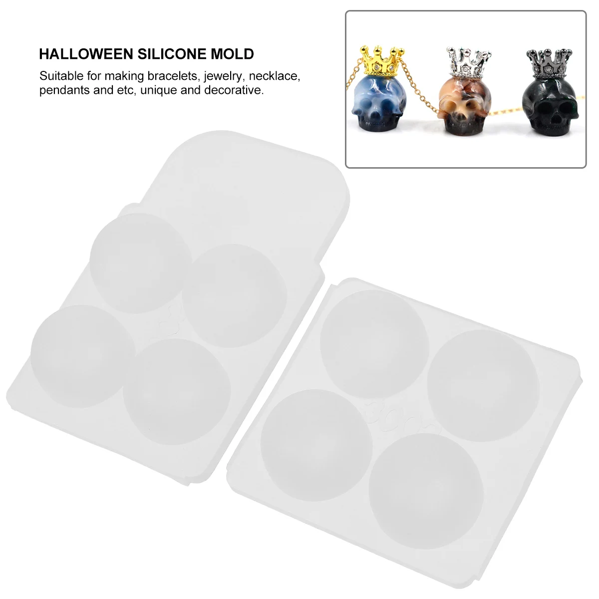 2Pcs Silicone for Jewelry Making Halloween Skull Eco Friendly NonStick DIY Craft Diy Silicone Mold Accessories
2Pcs Silicone for Jewelry Making Halloween Skull Eco Friendly NonStick DIY Craft Diy Silicone Mold Accessories