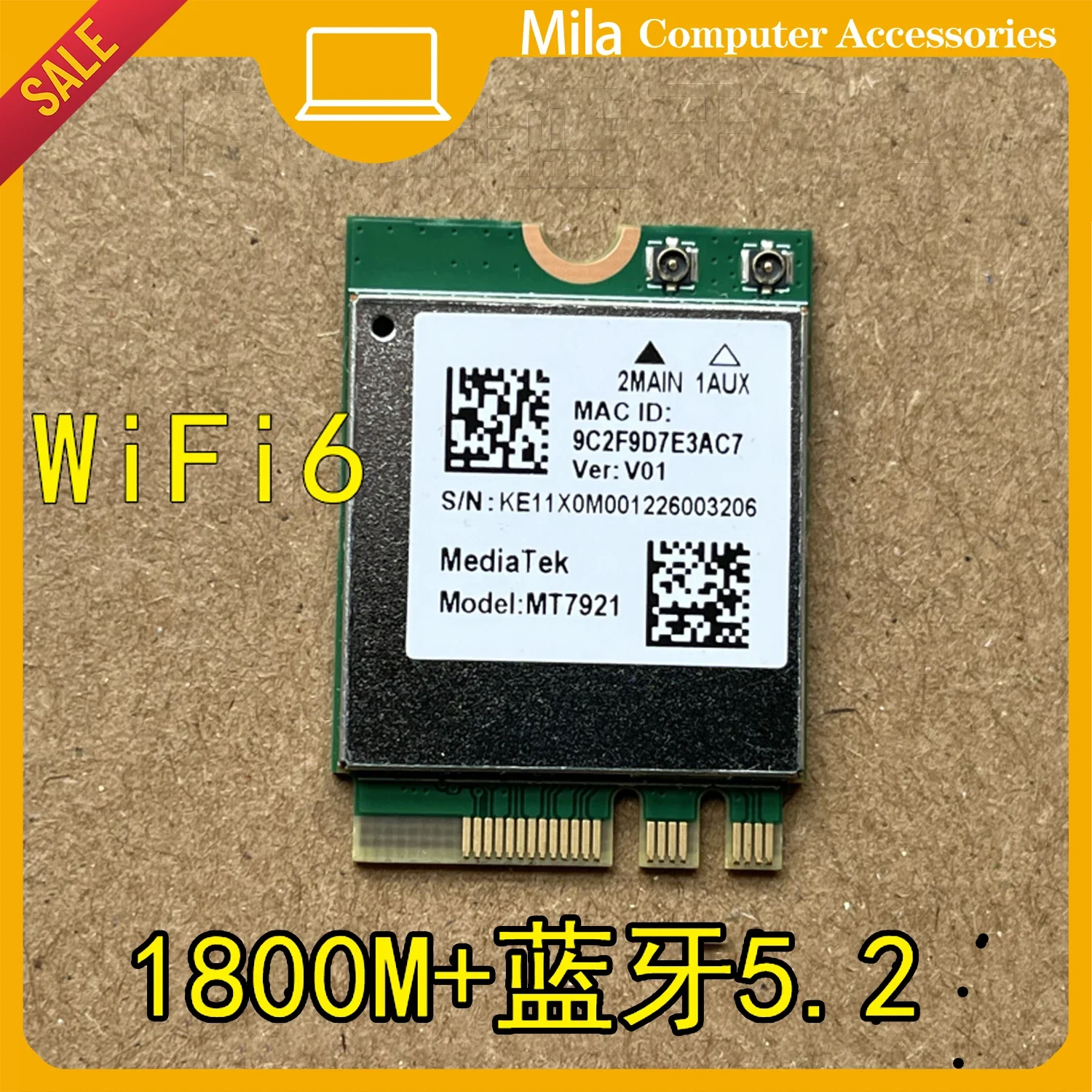 Для Asus Flying Fortress 9 FX506H FX506HC FX506HM Беспроводная карта Bluetooth-модуль WIFI 6
Для Asus Flying Fortress 9 FX506H FX506HC FX506HM Беспроводная карта Bluetooth-модуль WIFI 6