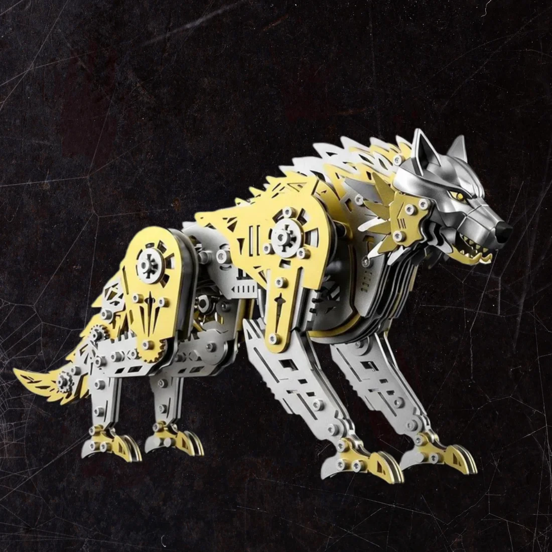 3D Metal Puzzle Mechanical War Wolf Model Kit, Steampunk Animal , DIY Metal Assembly Model Toy Battle Wolf Desktop Display
3D Metal Puzzle Mechanical War Wolf Model Kit, Steampunk Animal , DIY Metal Assembly Model Toy Battle Wolf Desktop Display