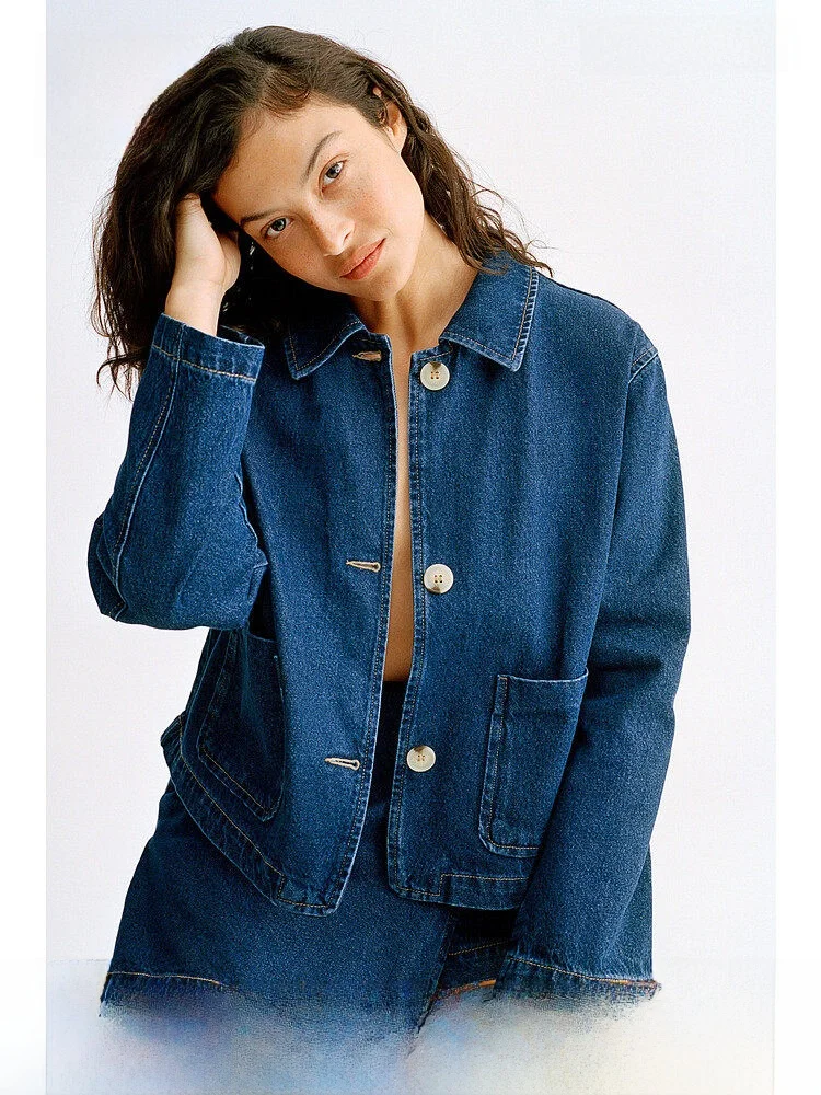 H&M Women's Spring Plaid Cloth Jacket with Collar 1273201 Short Outerwear Elegant Fashionable Ladies' Coat
H&M Women's Spring Plaid Cloth Jacket with Collar 1273201 Short Outerwear Elegant Fashionable Ladies' Coat