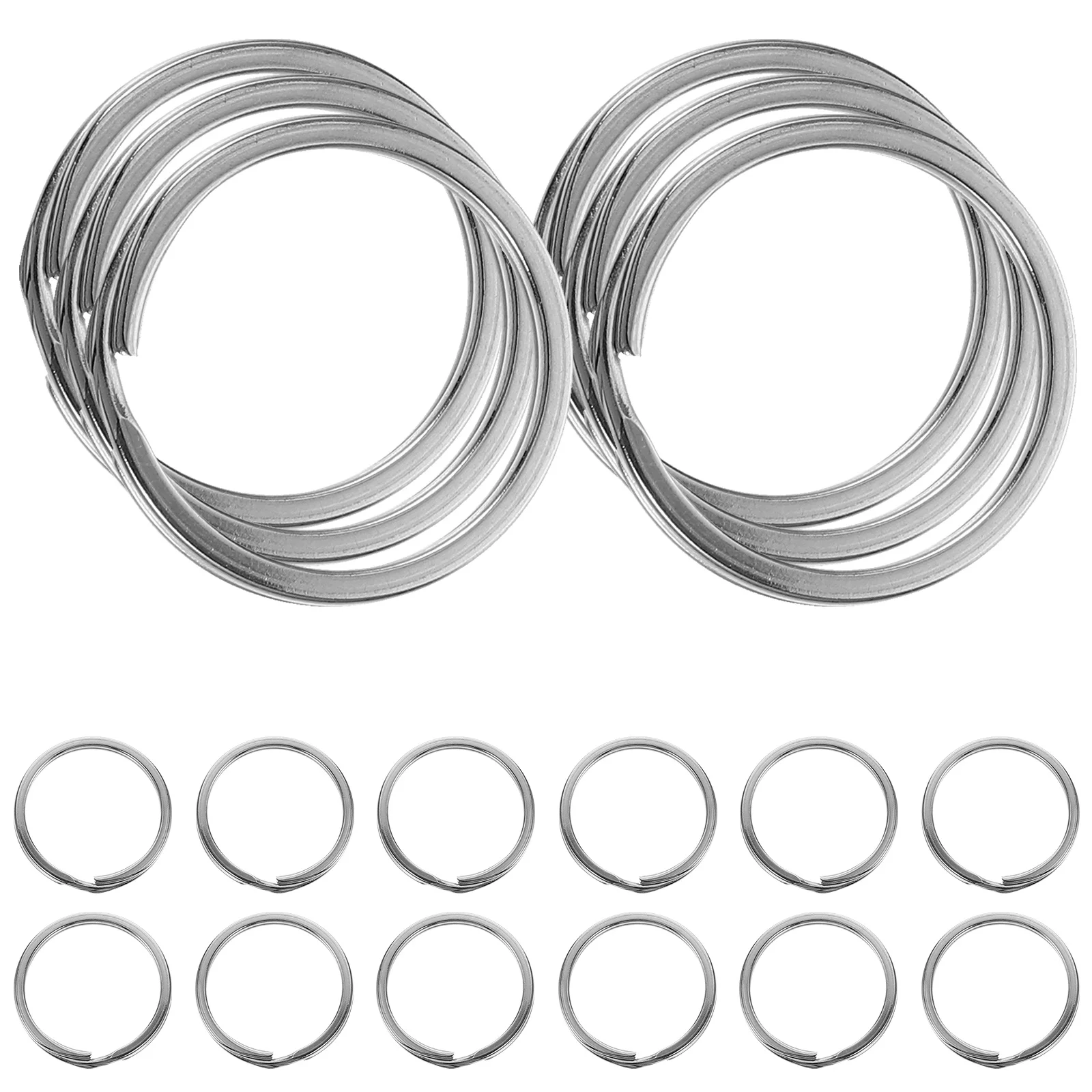 50 Pcs 304 Stainless Steel Key Ring Chain (50pcs) Small Rings Clips Keychain Bulk for Crafts Supplies Keyrings DIY
50 Pcs 304 Stainless Steel Key Ring Chain (50pcs) Small Rings Clips Keychain Bulk for Crafts Supplies Keyrings DIY