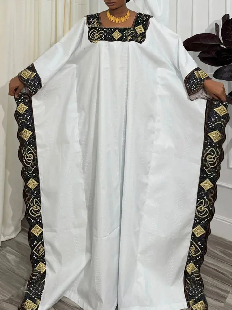 Stunning African Print Maxi Dress Bazin Fabric Custom Fit for Gala Dinner Prom Night Luxury Evening Wear
Stunning African Print Maxi Dress Bazin Fabric Custom Fit for Gala Dinner Prom Night Luxury Evening Wear