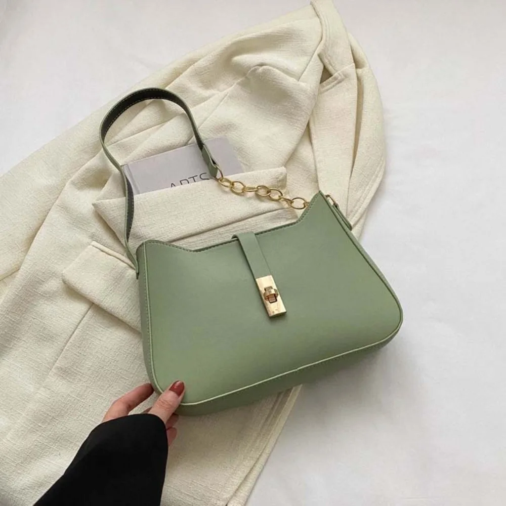 Portable Solid Color PU Underarm Bag Shoulder Pouch Korean Style Women Shoulder Bag Tote Bag Coin Purse Chain Handbag Travel
Portable Solid Color PU Underarm Bag Shoulder Pouch Korean Style Women Shoulder Bag Tote Bag Coin Purse Chain Handbag Travel