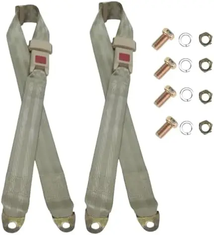 2 Pack Universal Golf Cart Seat Belt Pads – Beige, Fits EZGO, , Club Car – Adjustable Lap Strap Covers
2 Pack Universal Golf Cart Seat Belt Pads – Beige, Fits EZGO, , Club Car – Adjustable Lap Strap Covers