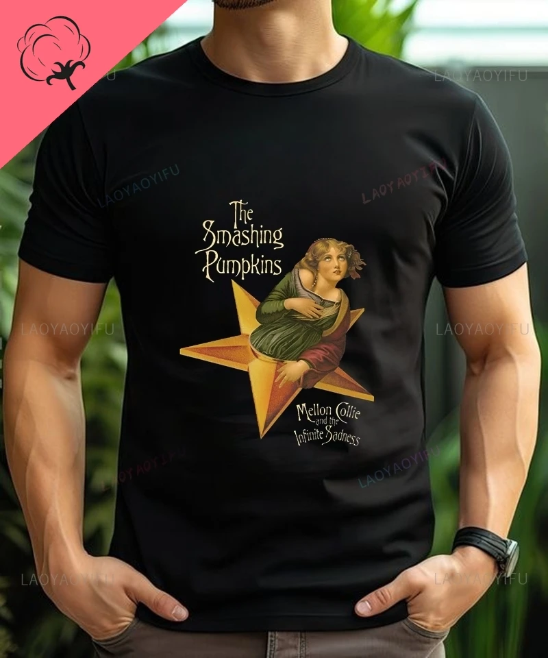 Классическая рок-группа Smashing Pumpkins с принтом плаката, модная футболка, повседневная хлопковая футболка с круглым вырезом для мужчин и женщин
Классическая рок-группа Smashing Pumpkins с принтом плаката, модная футболка, повседневная хлопковая футболка с круглым вырезом для мужчин и женщин