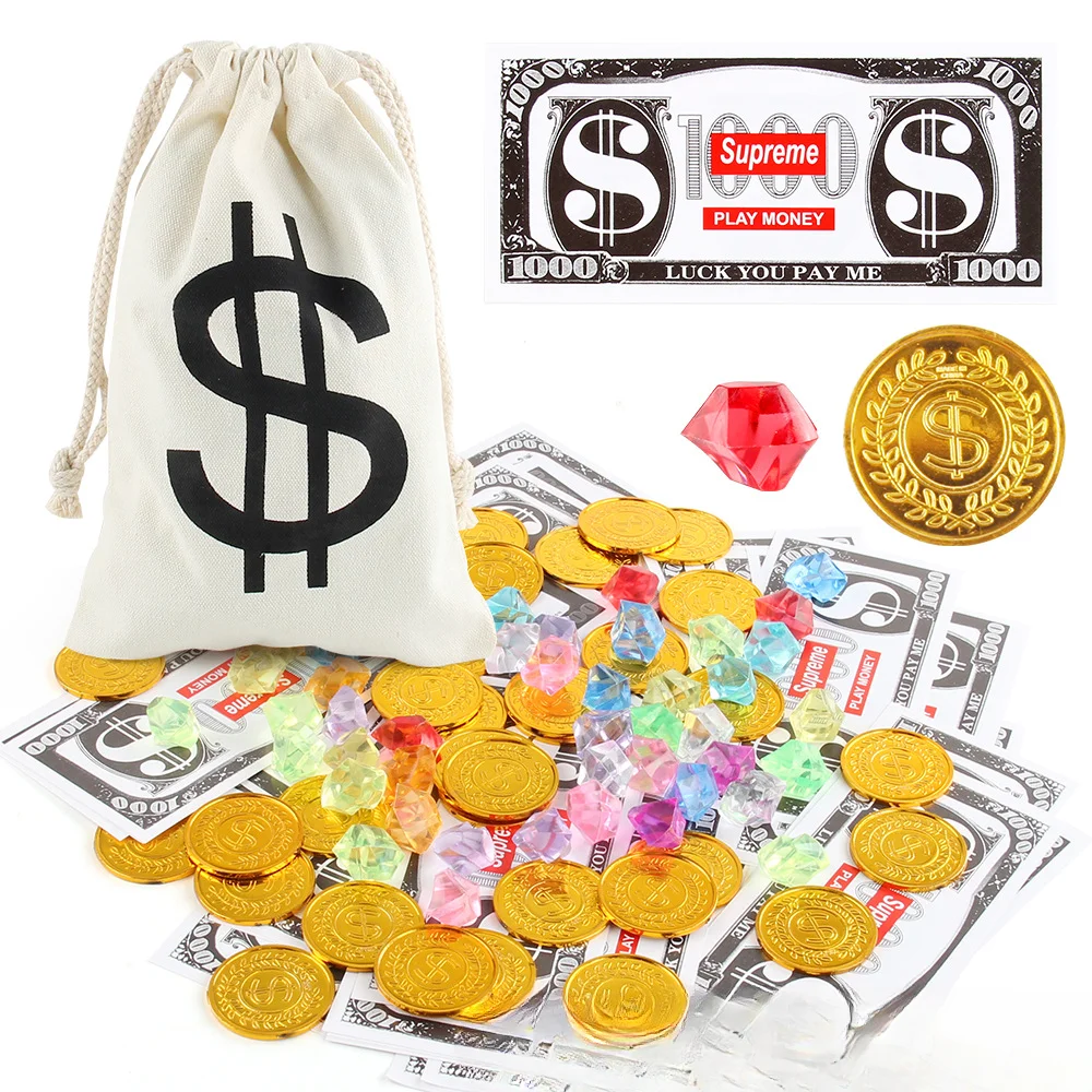 Dollars Canvas Bundle Bag Gold Coins School Season Stage Halloween Gifts Pirate Costumes Party Supplies Play House 
Dollars Canvas Bundle Bag Gold Coins School Season Stage Halloween Gifts Pirate Costumes Party Supplies Play House