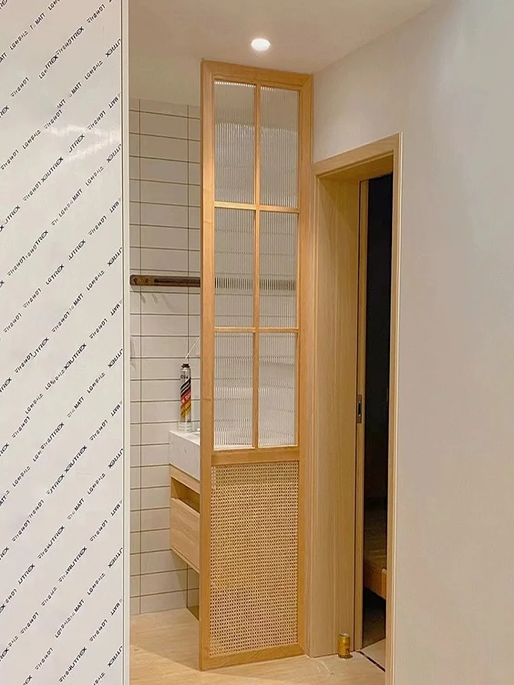 Japanese style screen, Changhong glass partition, rattan weaving, modern decoration for entrance
Japanese style screen, Changhong glass partition, rattan weaving, modern decoration for entrance