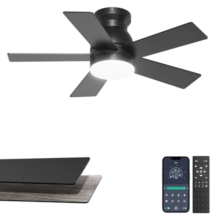 32'' Small Ceiling Fan with Light, Mini Low Profile Flush Mount Fan for Hallway and Closet, Quiet DC Motor, Modern Tiny Space C
32'' Small Ceiling Fan with Light, Mini Low Profile Flush Mount Fan for Hallway and Closet, Quiet DC Motor, Modern Tiny Space C
