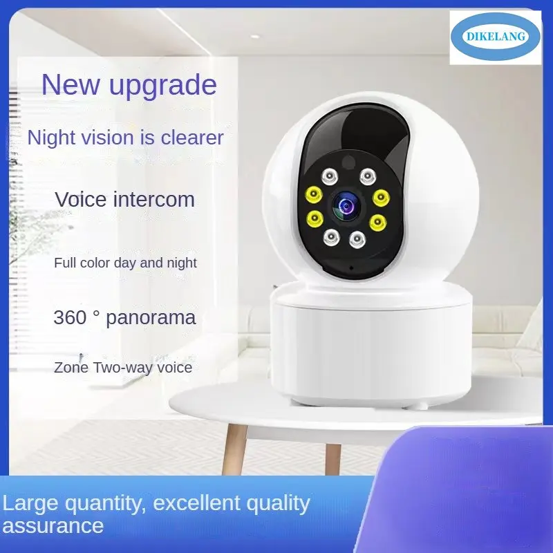Wireless Indoor Home Surveillance Camera with WiFi and HD Full-Color Night Vision Camera, Remote-Controlled by Mobile App
Wireless Indoor Home Surveillance Camera with WiFi and HD Full-Color Night Vision Camera, Remote-Controlled by Mobile App