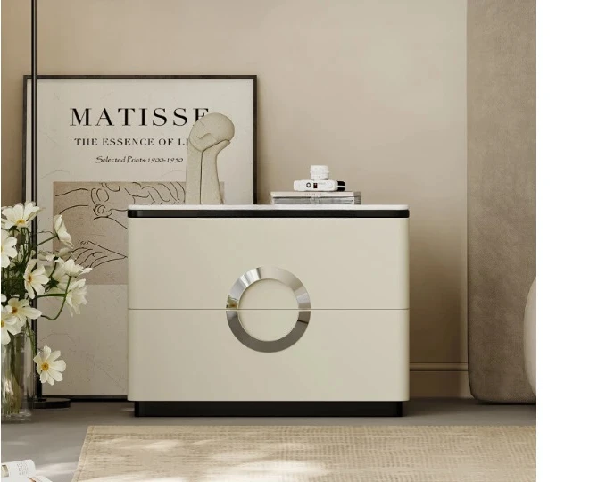 Italian Minimalist Bedside Table Home Bedroom Modern Minimalist Marble Light Luxury High-Grade Designer Cream Style
Italian Minimalist Bedside Table Home Bedroom Modern Minimalist Marble Light Luxury High-Grade Designer Cream Style