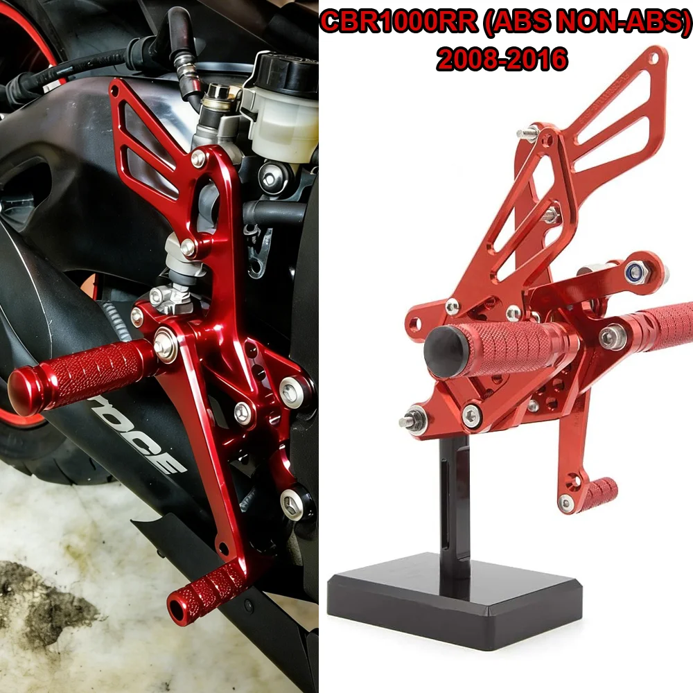 CBR1000RR 08-16 Adjustable Motorcycle Rearset Foot Pegs Rear Set Footrests For Honda CBR 1000RR CBR1000 RR ABS NON-ABS 2008-2016
CBR1000RR 08-16 Adjustable Motorcycle Rearset Foot Pegs Rear Set Footrests For Honda CBR 1000RR CBR1000 RR ABS NON-ABS 2008-2016