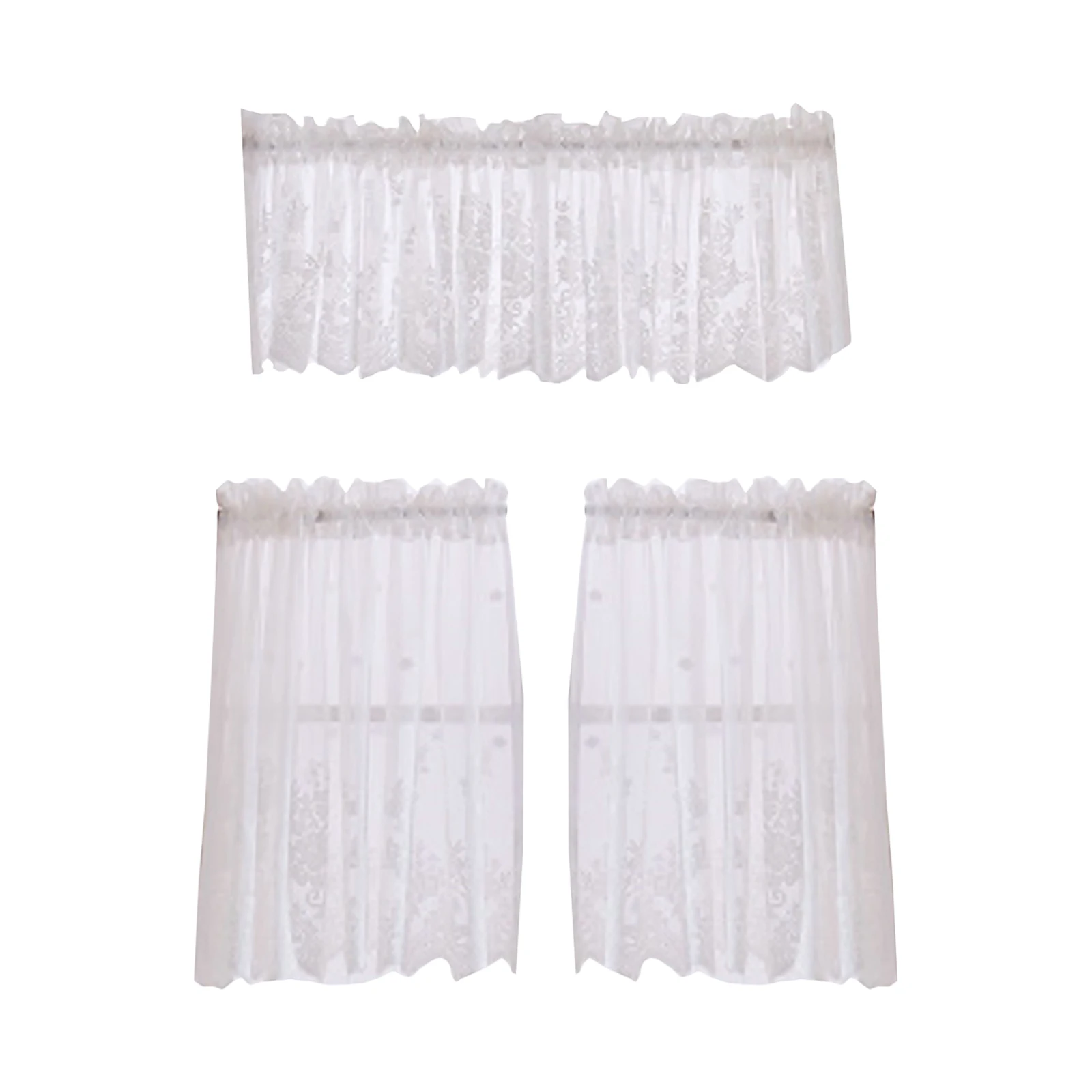 Lace 130X41Cm Short Style Polyester Half Curtain For Window Sun Proof Light Filtering Decorative Shade Curtain For Home
Lace 130X41Cm Short Style Polyester Half Curtain For Window Sun Proof Light Filtering Decorative Shade Curtain For Home