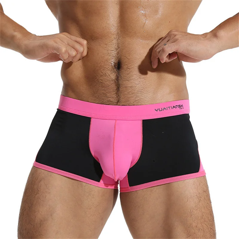 Men Boxers Summer Ice Silk Men's Underwear Seamless Low Waist Patchwork Boxer Short Ultra Thin Breathable Panties Underpants
Men Boxers Summer Ice Silk Men's Underwear Seamless Low Waist Patchwork Boxer Short Ultra Thin Breathable Panties Underpants