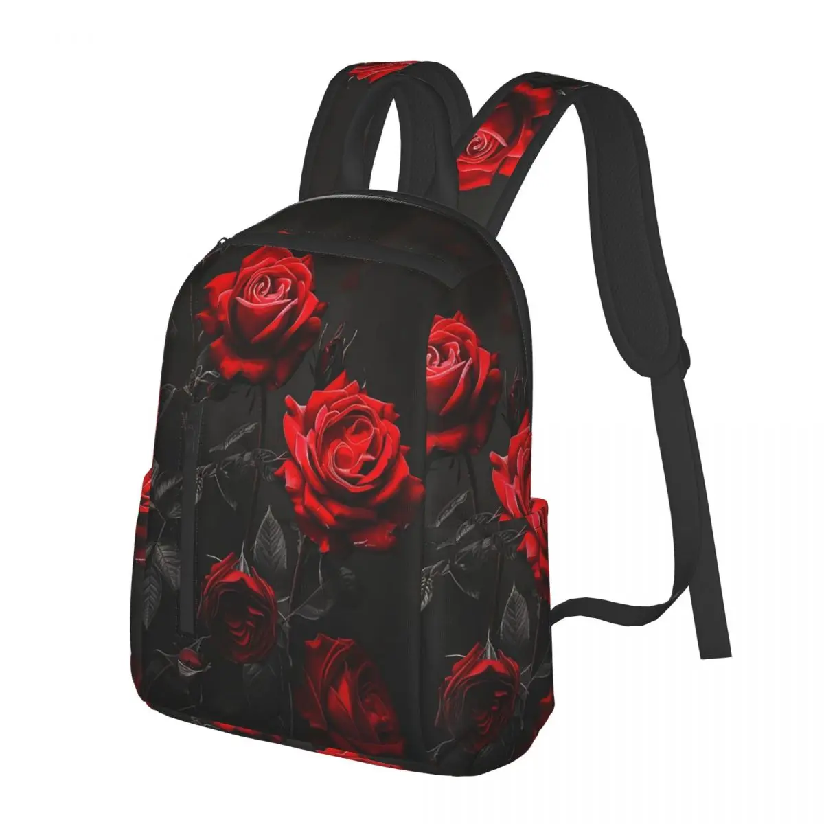 Realistic Red Rose In Dark Pattern Student Backpack School Bag Hiking Travel Daypack for Men Women Bookbag Shoulder Bags
Realistic Red Rose In Dark Pattern Student Backpack School Bag Hiking Travel Daypack for Men Women Bookbag Shoulder Bags