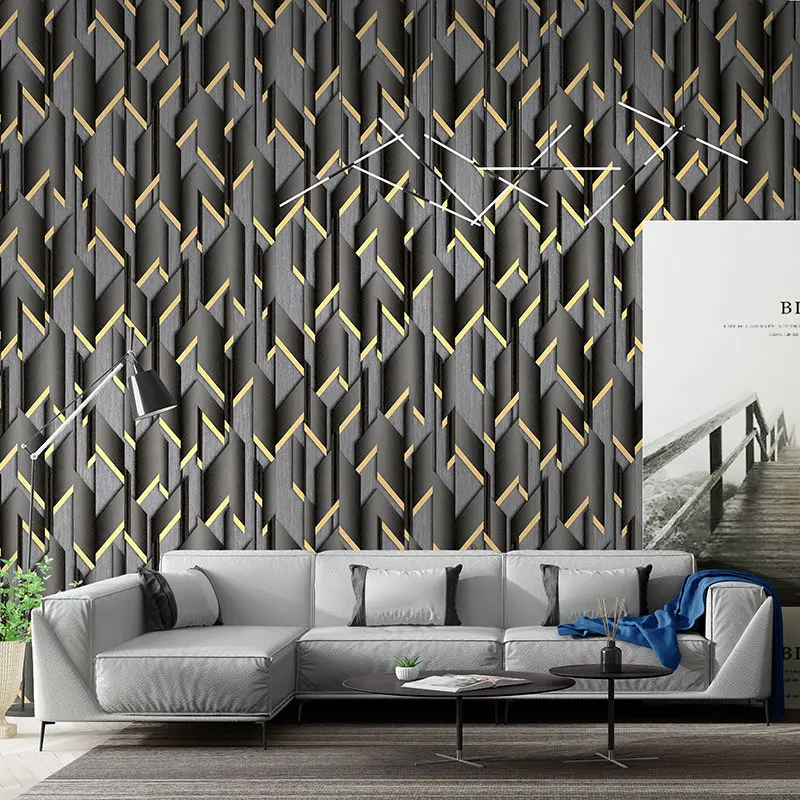Black Gold Luxury Geometric Wallpaper Roll Wall Atr Mural Paper Modern Design Bedroom Living Room Background Home Wall Decor
Black Gold Luxury Geometric Wallpaper Roll Wall Atr Mural Paper Modern Design Bedroom Living Room Background Home Wall Decor