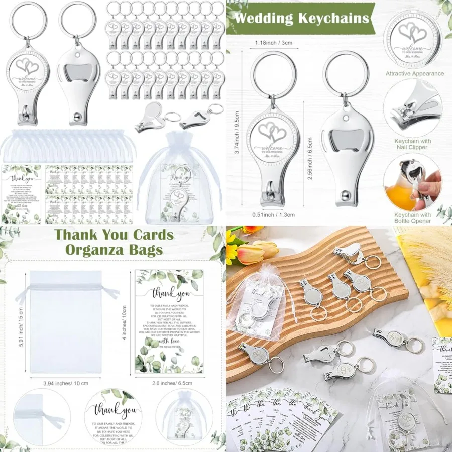 Wedding Multi Function Bottle Opener Nail Clipper Wedding Favors Brewery Cards White Organza Bags for Party Supplies Gift Souve
Wedding Multi Function Bottle Opener Nail Clipper Wedding Favors Brewery Cards White Organza Bags for Party Supplies Gift Souve