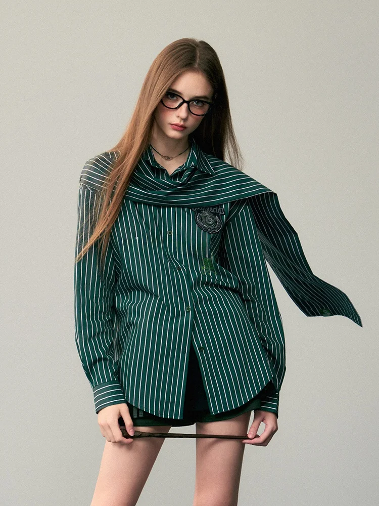 Kyouko Collaborative Loose Long Sleeve Shirt with Detachable Sash Women's Fashion Autumn 2024 Versatile Style
Kyouko Collaborative Loose Long Sleeve Shirt with Detachable Sash Women's Fashion Autumn 2024 Versatile Style