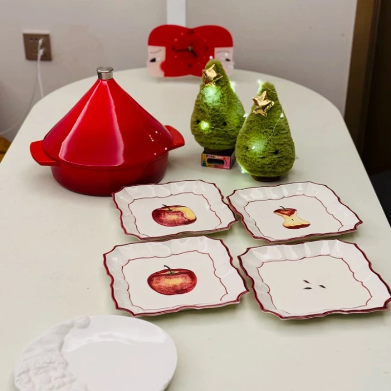 Creative hand-painted ceramic tableware, home restaurant hotel dessert plate, fruit salad plate, kitchen accessories dish set
Creative hand-painted ceramic tableware, home restaurant hotel dessert plate, fruit salad plate, kitchen accessories dish set