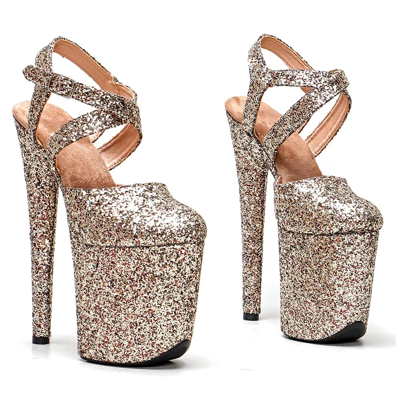Leecabe 20cm/ 8inches glitter sandals lady fashion party platform high heel stripper heel pole dance shoes
Leecabe 20cm/ 8inches glitter sandals lady fashion party platform high heel stripper heel pole dance shoes