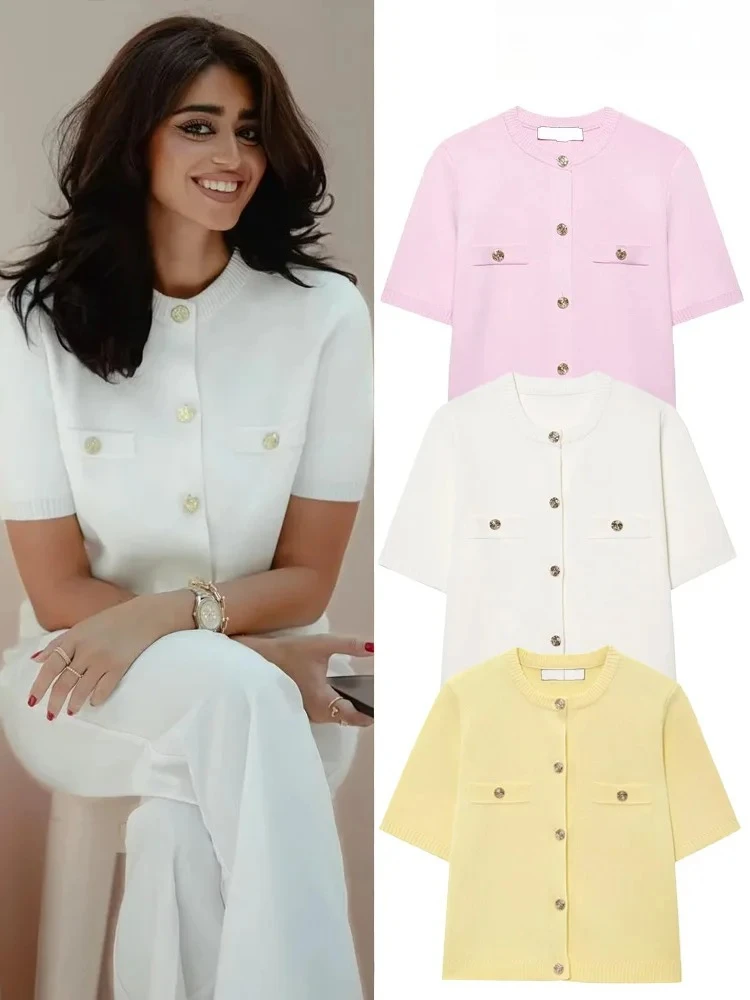 Кардиган женский трикотаж на пуговицах женское вязаное болеро с короткими рукавами женский трикотажный топ летняя верхняя одежда укороченный кардиган топ женский 
Кардиган женский трикотаж на пуговицах женское вязаное болеро с короткими рукавами женский трикотажный топ летняя верхняя одежда укороченный кардиган топ женский