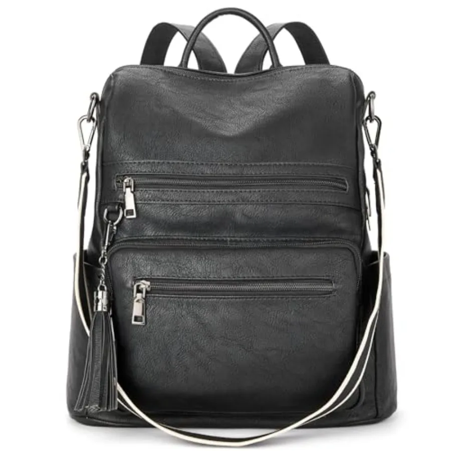 Telena Womens Backpack Purse Vegan Leather Large Travel College Shoulder Bag with Tassel
Telena Womens Backpack Purse Vegan Leather Large Travel College Shoulder Bag with Tassel