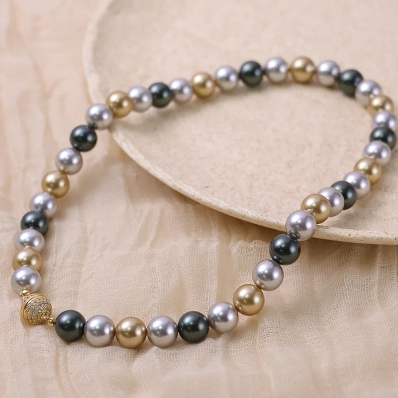 Retro Style Round Glass Pearl Mixed Color Round Necklace for Women Niche Design Clavicle Necklace Bracelet Jewelry Set for Women
Retro Style Round Glass Pearl Mixed Color Round Necklace for Women Niche Design Clavicle Necklace Bracelet Jewelry Set for Women