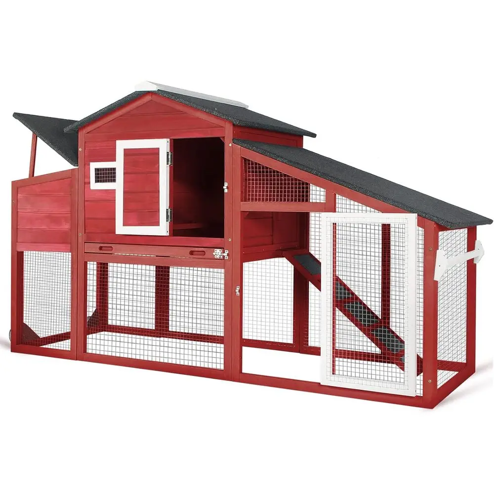 Деревянный курятник для двора - для 2-3 кур, для использования в помещении и на улице, 2 клетки для птицы с выдвижным поддоном, гнездовым ящиком, выдвижными поддонами для сбора яиц, противоскользящим дном.
Деревянный курятник для двора - для 2-3 кур, для использования в помещении и на улице, 2 клетки для птицы с выдвижным поддоном, гнездовым ящиком, выдвижными поддонами для сбора яиц, противоскользящим дном.