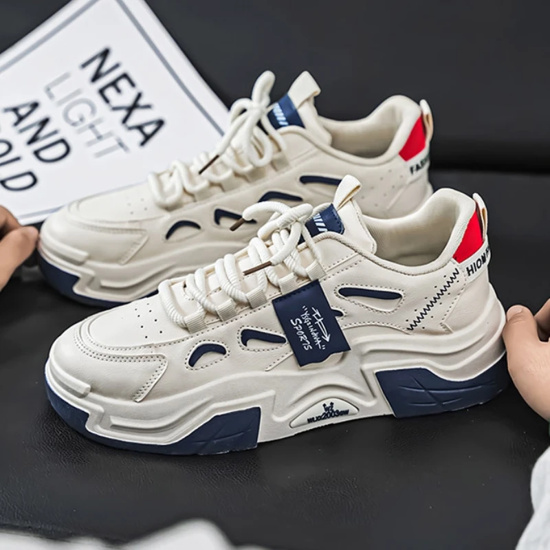 Men's Spring 2025 Breathable Sports Shoes Thick Bottom Dad Casual All-Match round Toe Pure Color Fashionable Board Shoes
Men's Spring 2025 Breathable Sports Shoes Thick Bottom Dad Casual All-Match round Toe Pure Color Fashionable Board Shoes