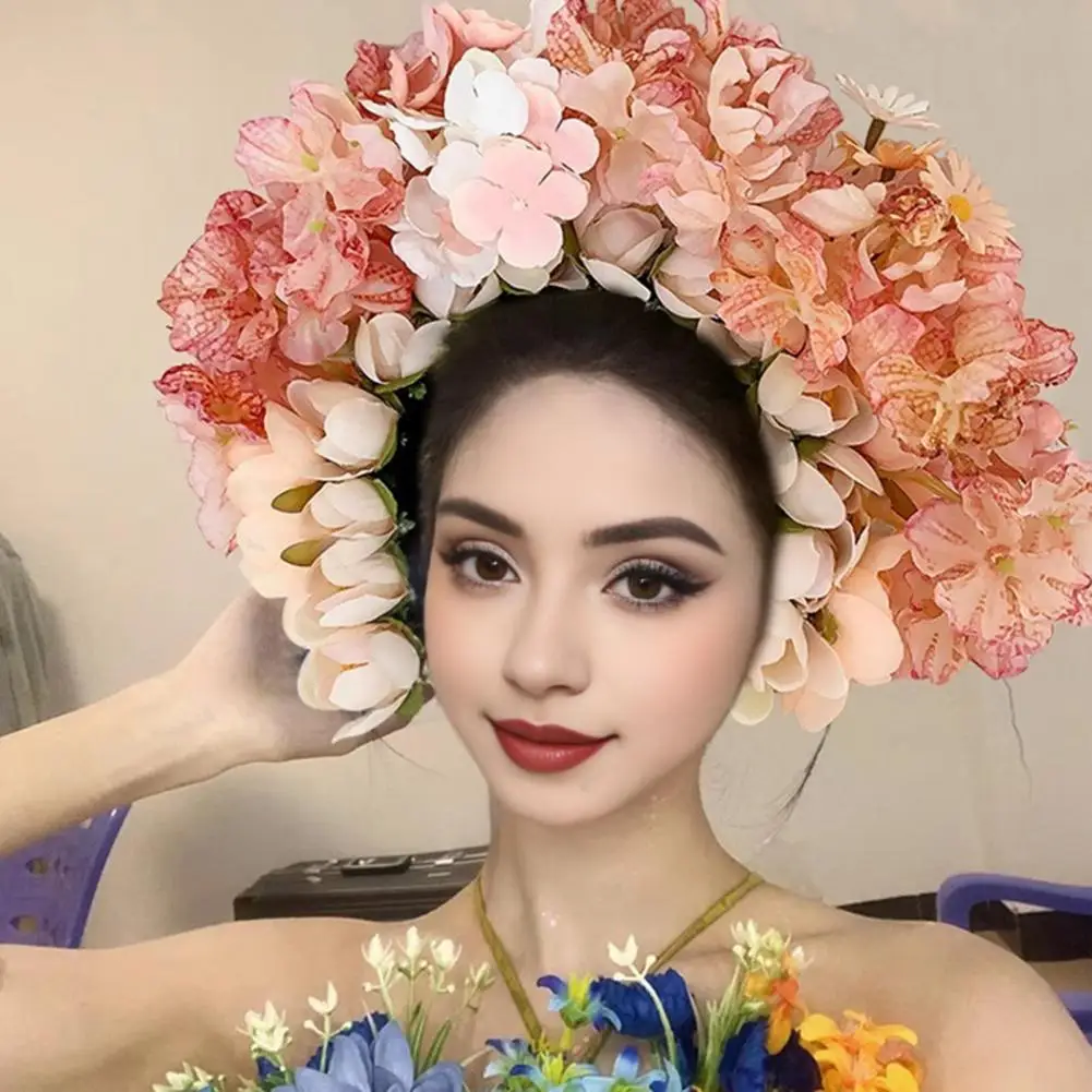 Chinese Style Artificial Flower Headband Anti-slip Fake Silk Flower Crown Hair Band Women Girls Hair Accessories Headwear Photo
Chinese Style Artificial Flower Headband Anti-slip Fake Silk Flower Crown Hair Band Women Girls Hair Accessories Headwear Photo