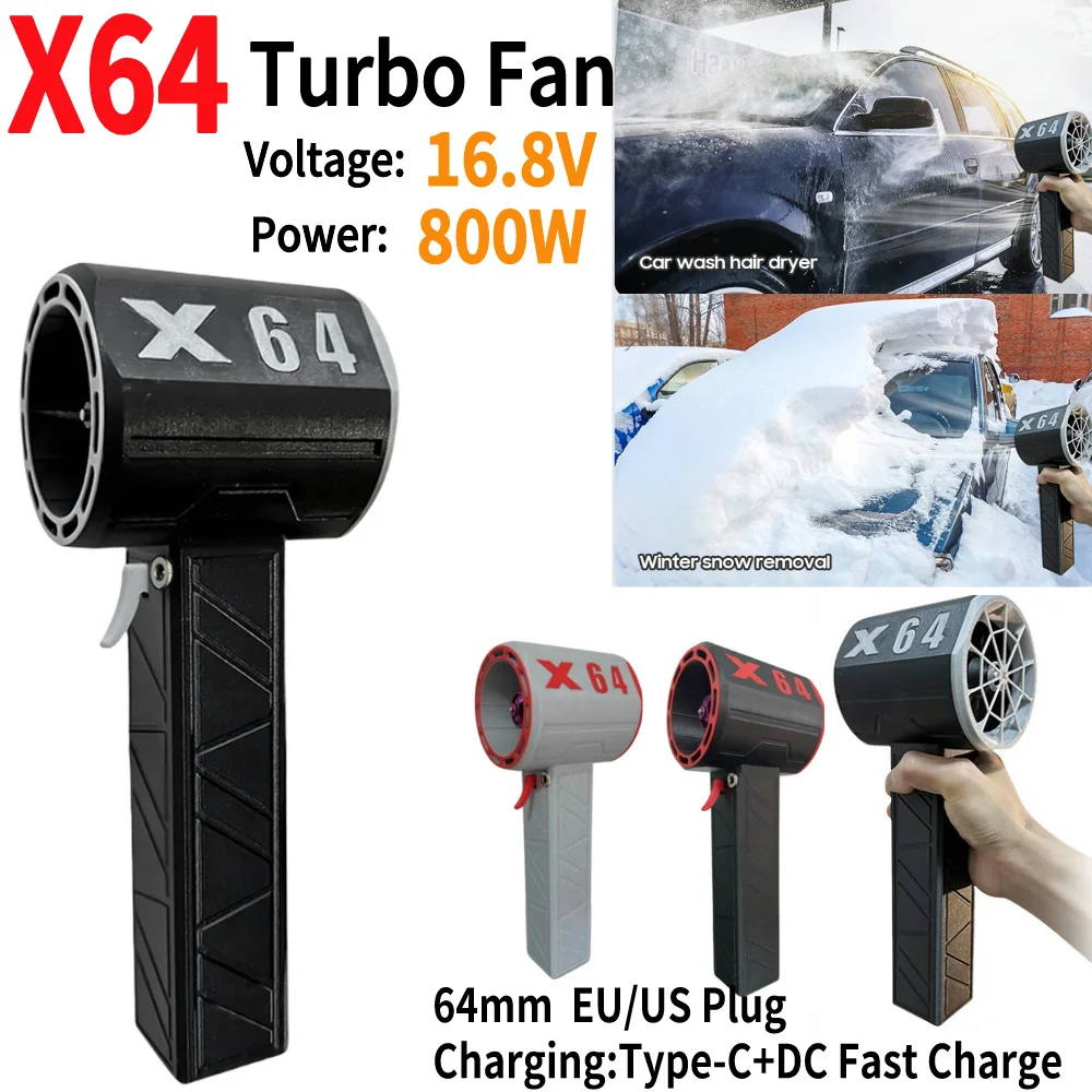 Violent Turbo Fan 11Blade Blower Fan 8000mAh Brushless Motor High Power 64mm Duct Fan Dual Charging Modes Type-C+DC 800W
Violent Turbo Fan 11Blade Blower Fan 8000mAh Brushless Motor High Power 64mm Duct Fan Dual Charging Modes Type-C+DC 800W