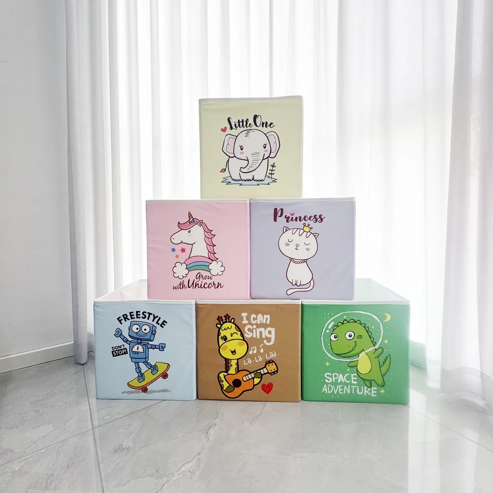 1pc Storage Box Toys Collapsible Convenient Storage Basket Cartoon Thickened Fabric Drawstring Clutter Storage Organizer
1pc Storage Box Toys Collapsible Convenient Storage Basket Cartoon Thickened Fabric Drawstring Clutter Storage Organizer