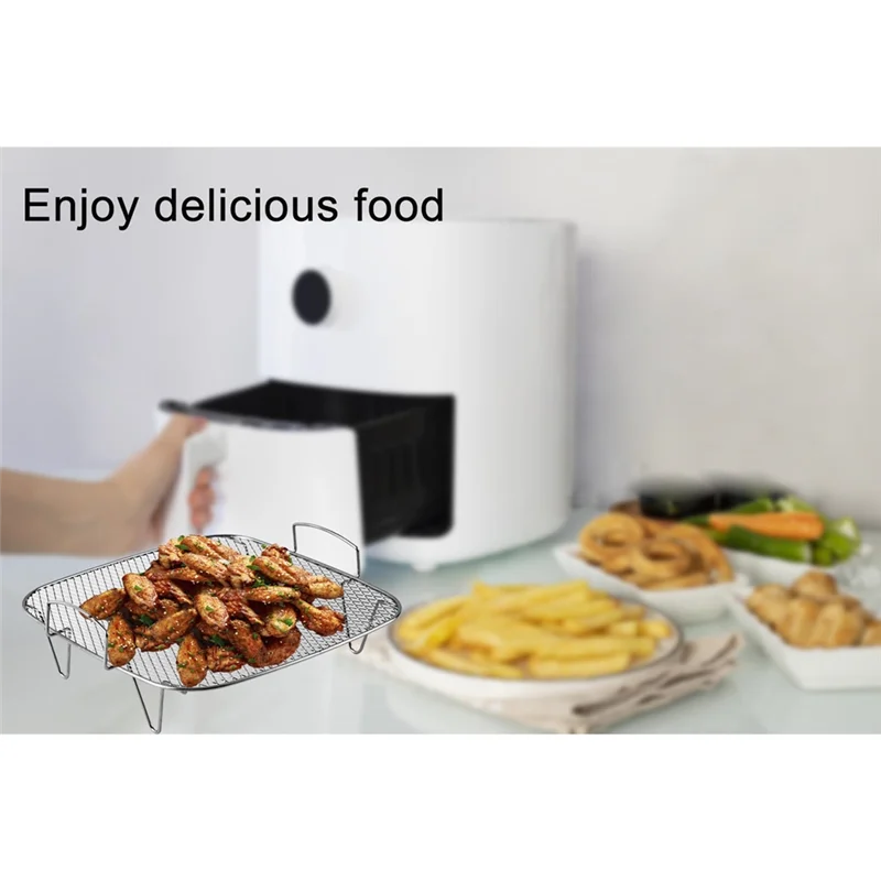 A78E-Layer Dehydrator Rack Toast Rack, 9.37 Inch Air Fryer Hold, Stainless Steel Accessories For 8 To 12QT Air Fryers
A78E-Layer Dehydrator Rack Toast Rack, 9.37 Inch Air Fryer Hold, Stainless Steel Accessories For 8 To 12QT Air Fryers